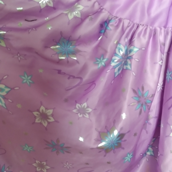Disney Tutu Couture Girls Purple Elsa Frozen Satin and Tulle Skirt Size 10 - Picture 3 of 7